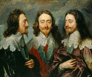 Anthony Van Dyck Charles I in Three Positions (mk25) painting